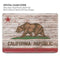 California Flag Dark Wood MacBook Air 15in (2023-2025) Case plus Skin